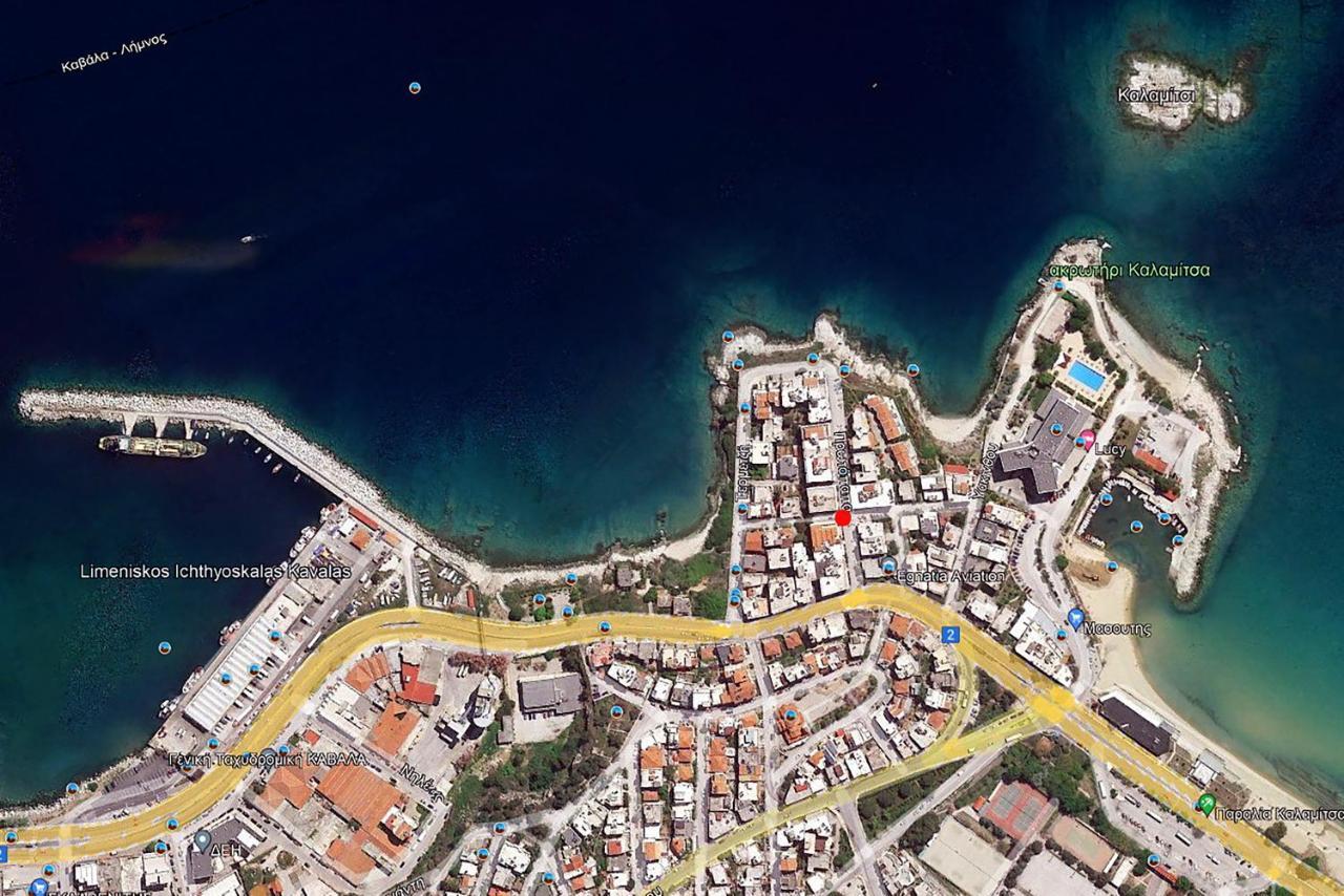 Urban Kalamitsa Beach Appartment Kavala Exteriör bild